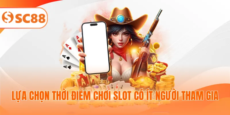 Lựa chọn thời điểm chơi slot có ít người tham gia
